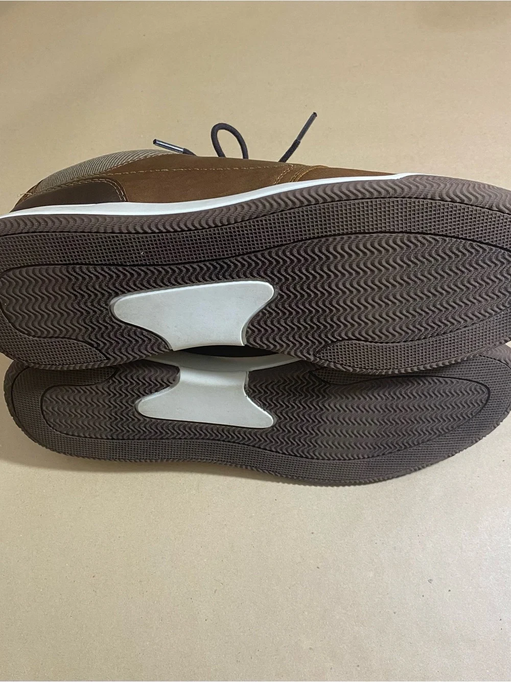 Men's Brown Casual Lace-Up Slip-On Loafers